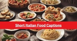 Short Italian Food Captions